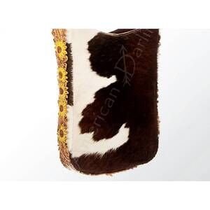 NEW AMERICAN DARLING large cowhide crossbody bag in brown